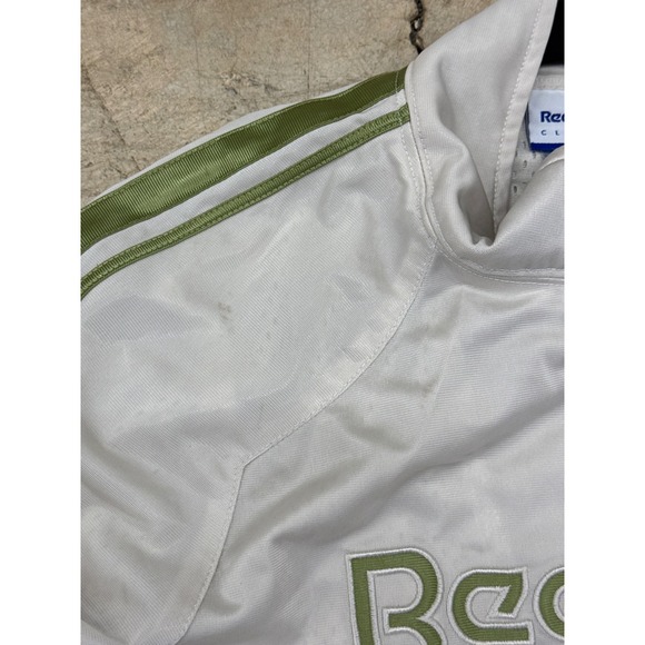 Reebok Classic Track Jacket Cream Green Athletic Sportswear Sz L - Picture 6 of 6